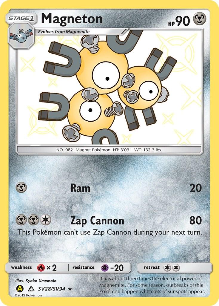Hidden Fates Magneton Pokémon card